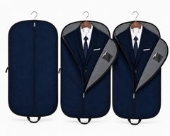 RAAHII 2 piece suit cover, Blazer cover, coat covers with zip for wardrobe storage of suit, jacket, garments, sweaters, saree, pant organizer (hanger not included)