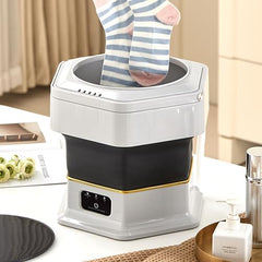 Mini Laundry Machine 1.5L Portable Laundry Machine and Spinner for Baby Clothes, Underwear, Socks; Ideal for Travel, Dorms, Camping