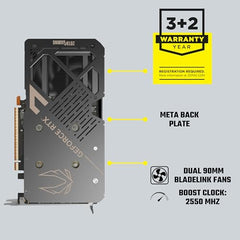 ZOTAC Gaming GeForce RTX 5060 Twin Edge 8GB Graphics Card - Black | 8 GB | DLSS4 | GDDR7 | PCIE 5.0 | SFF Ready | 3840 CUDA Cores | ZT-B50600E-10M | Only Graphics Card with 5 Year Warranty