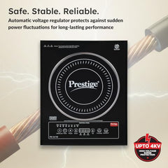 Prestige PIC 2.0 V2 2000-Watt Induction Cooktop with Touch Panel |Radiant|Black