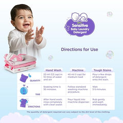 Himalaya Germ Free Baby Laundry Detergent with Plant Based Cleansers & Biodegradable Ingredients (Pouch, 500 ML)