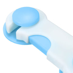SYGA 8 Pcs Baby Safety Locks | Child Proof Cabinets, Drawers, Appliances, Toilet Seat, Fridge and Oven | Tools Not Required | Uses Dual Adhesive Tape and Latch System (Blue)