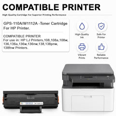 GPS Colour Your Dreams 110A Toner Cartridge Compatible for HP LJ Printer 108, 108a, 108w, 136, 136a,136w, 136nw, 138, 138pnw, 138fnw (110A - 1pcs)