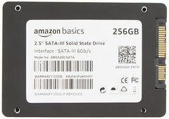 amazon basics 2.5 inch SATA Internal SSD 256 GB | Speed up to 550 MBps | Shock Resistant | Energy Efficient | High-Speed Performance