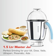 Vidiem EVA Royal 750W Mixer Grinder with 3 Jars | 750W mixer Grinder | 2 Years Product Warranty & 5 Years Motor Warranty | Red & Black