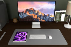 Scarters Desk Mat & Extended Mouse Pad 90x45cm | Reversible, Blue & Yellow