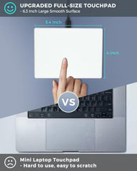 JOMAA Wired touchpad Supports Multi Gesture Control, Touch Mouse, and Second Hole pad, Suitable for Windows and Mac (Silver)