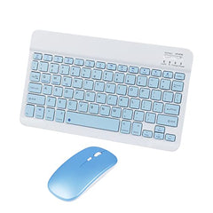 SHARE SUNSHINE Bluetooth Wireless Keyboard and Mouse Combo, Pink Ultra-Slim, Ergonomic, Rechargeable, Compatible with Apple iPad iPhone Samsung Tablet Android PC Mac