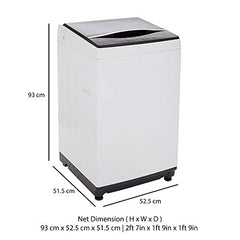 Bosch 7 kg 5 Star Fully Automatic Top Load Washing Machine,PowerWave Wash,Inbuilt Dual Lint Filter, Stainless Steel VarioDrum with 5 fin Pulsator, Water Save, Flex Drain, Dark Grey (WOE70AH0IN)