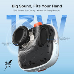 Tribit StormBox Micro 3 Bluetooth Speaker, 13W, IP68, 24H Playtime, Black | XBass, Carry Strap, Magnetic Mount, Bluetooth 6.0, Custom EQ, Built-in Mic, Stereo TWS Pairing, Outdoor, Cycling, Type-C