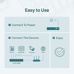 TP-Link LS1005 5-Port 10/100Mbps Desktop Switch|Green Ethernet Technology Network Hub|IEEE 802.3X |Plug and Play|Fanless Design