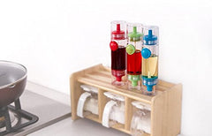 SYGA 2 in 1 Cooking Oil Sauce Vinegar Herbs Spice Dispenser Bottle Sprayer 2 Way Kitchen Tool - Random Colors - Single Piece