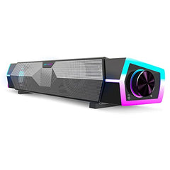 Ant Esports GS170 Gaming Speaker for PC, Stereo 2.0 USB Powered Desktop Speaker with 3.5 mm Aux-in, in-line Volume Control, RGB LED Lights Mini Multimedia Speakers for PC, Laptop, Tablet, Cellphone