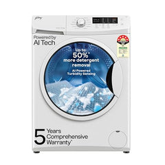 Godrej 9 Kg 5 Star with 5 Years Comprehensive Warranty, Steam Wash, Digi Inverter Motor, 1400 RPM Spin Motor, Fully Automatic Front Load Washing Machine (WFEON ZUS 9014 5.0 IDCRM GLWH, Glacial White)