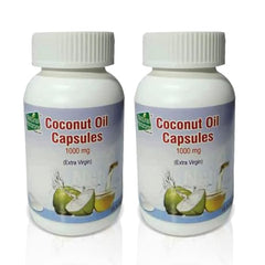 Natural Horizons Extra Virgin Coconut Oil Capsules 1000mg – Dietary Supplement for Hair, Skin & Heart Health, Daily Wellness & Nutrition Support – Softgels 60 Count Pack of 1