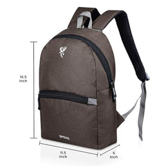 Spenz Saffron Mini Laptop Casual Backpack for Office School & College | Bag for Men & Women(Grey)
