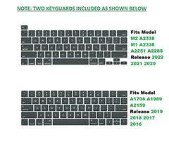 Midkart Matte Hard Shell Plastic Case Cover Compatible with MacBook Pro 13 Inch (Model M2 A2338 / M1 A2338 / A2289 / A2251 / A1706 / A1708 / A2159 / A1989, Release 2023-2016), Smoke Black