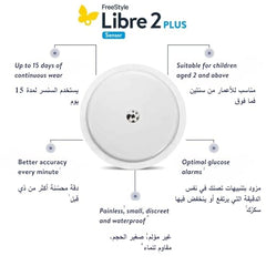 FreeStyle Libre 2 Plus Sensor Continuous Glucose Monitor
