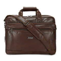 Hard Craft Vegan Leather Office Laptop Messenger and Shoulder Side Sling Hand Bag For Men Corporate Executive Briefcase Bag For Man Supports Laptop Upto 15.6 inches