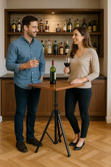 eStand Height Adjustable Laptop Table to be Used in Sitting & Standing Posture (Black HAT (29" - 45"))