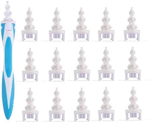 SYGA Ear Wax Removal Tool Kit for Ear Safety Soft Safe Flexible Ear Cleaning Accessories with 16 PCS Washable