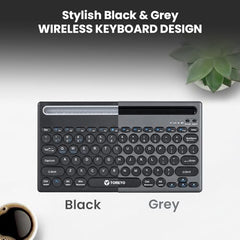 Toreto Bubble Duo Wireless Keyboard with Bluetooth 5.0 & 2.4GHz Dual Mode