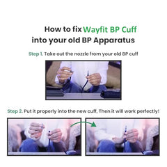 WAYFIT Single Tube Long Large Size Blood Pressure Monitor Machine Cuff Compatible with All Digital BP Monitor (Size - 22-42 cm)