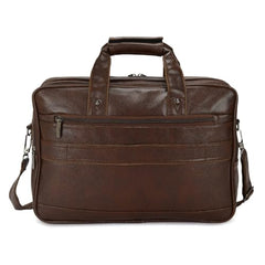 Hard Craft Vegan Leather Office Laptop Messenger and Shoulder Side Sling Hand Bag For Men Corporate Executive Briefcase Bag For Man Supports Laptop Upto 15.6 inches