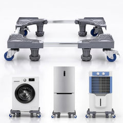 Plantex Washing Machine Stand/Adjustable Fridge Trolley with Lockable Wheel