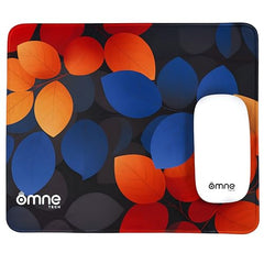 omne TECH Mousepad for Desk | Smooth Waterproof Surface, Anti-Slip Rubber Base, Durable & Comfortable Mouse Pad for Office, Laptop & Computer (Abstract Leaf Patten)