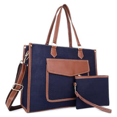 Womanix Laptop Tote Bag,14 inch Laptop Bag, Shoulder Bags With Back Trolley Strap, Casual Briefcase, Handbag for Travel, Office, College,Work
