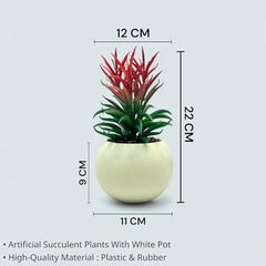 SKYGREEN Luxury Artificial Green Bonsai Tree with Stylish Decorative Pot for Modern Home, Office Desk & Shelf Decor | (BN-104)