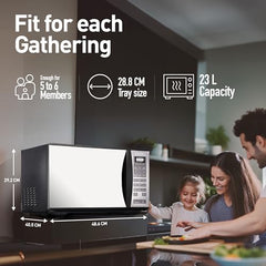 Panasonic 23L Convection Microwave Oven(NN-CT353BFDG,Black Mirror, 360° Heat Wrap)