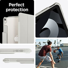 Spigen Flip case for iPad Air 11 inch M4 (2026), iPad Air 11 inch M3/M2 (2025-2024), 10.9 inch 5th/4th Gen (2022/2020), Trifold, Pencil Holder, Full Cover(Liquid Air Folio) - Black