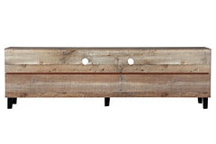 DeckUp Soneva Engineered Wood TV Unit (Wotan Oak & White, Matte Finish)