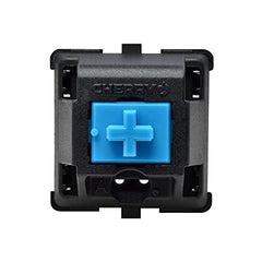 Cherry MX Blue MX1A-E1NN Clicky Switches, 10 Pcs Mechanical Keyboard Keys, 3-Pin Plate Mount, Audible Tactile Feedback
