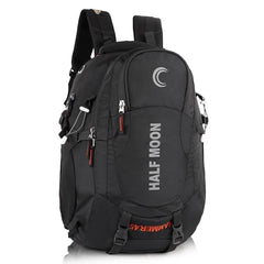 Half Moon 45L Hammer Waterproof Rucksack Bags for Man/Trekking Bags for Men | With 17.3" Laptop Compartment & Rain cover | For Trekking, Hiking, Travel Backpack for Men & Women (Navy Blue)
