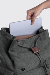 Eco Right Backpack Bag for Men and Women, Laptop Backpack for Men, College Backpack with 15.6 inch Laptop Compartment, Sustainable Canvas Backpack