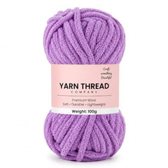 yarn thread company Wool, Plush & Cuddly, Chenille Yarn Supersoft Hand Knitting Wool Ball, (1 Ball/100 Gram Each) Ball Suitable for Craft, Babywear, Baby Blankets, (Parrot Green)