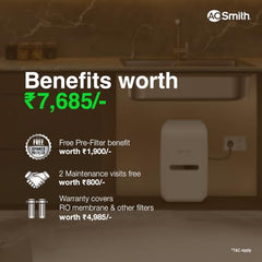 AO Smith Z2+ Luxe (Midnight Black) RO Under sink Water Purifier | UTC | 7-Stage Purification | 2x Water Savings | Goodness of Copper