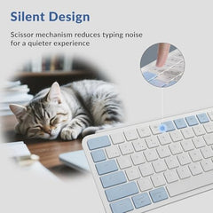 Keychron B1 Pro Ultra-Slim ZMK/Launcher Wireless Bluetooth 2.4 GHz/Wired Connection Keyboard for Mac Windows Linux - Gray