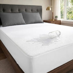 MollisHomes Mattress Protector Single Size, 72x36 Inches, Grey