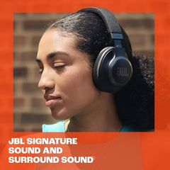 JBL Live 770NC True Adaptive Noise Cancellation Headphones Wireless Over Ear, Spatial Sound, 65Hrs Playtime, Speed Charge, Multipoint Connect & Personi-Fi 2.0, Customized EQ, Google Fast Pair, Black
