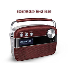 Saregama Carvaan Mini 2.0 Marathi (Sadabahar Gaani) - Music Player with Bluetooth/FM/AM/AUX (Sunset Red)