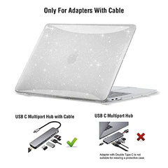 EooCoo Clear Case for Apple MacBook Air M1 13.3 inch Laptop Cover 2018-2021