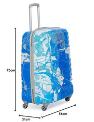 Skybags Trooper Set of 3 (S+M+L) Printed Hard Case Trolley Bags, Green