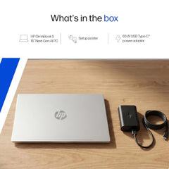 HP Smartchoice Omnibook 5 OLED (Previously Pavilion), Snapdragon X Processor 45 Tops (16GB LPDDR5x,1TB SSD) 2K,16''/40.6cm, Win11, Office24, Silver, 1.59kg, fb0001QU, Multi-Day Battery AI Laptop