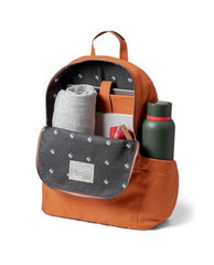 DailyObjects Monkey Shoulder Bag (19L) for Everyday Use| 100% Recycled | Travel/Office Bag | Backpack With Padded Compartment for Upto 14" | Adjustable Straps & Zipper closure - Orange