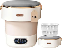 Portable Mini Washing Machine 2kg– Foldable Laundry Machine with 3 Cleaning Modes for Travel, Dorms, Camping & Baby Clothes DC1