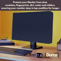 Dorca Monitor Dust Cover for LG 87cm Ultra Wide Curved Gaming LCD Monitor 34WP65C -White